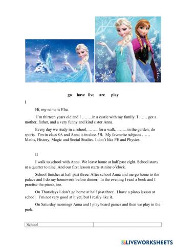 Elsa Text