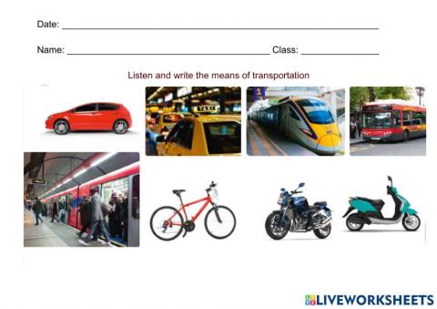 Means of transportation