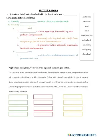 Vianočné opakovanie pre 7. ročník