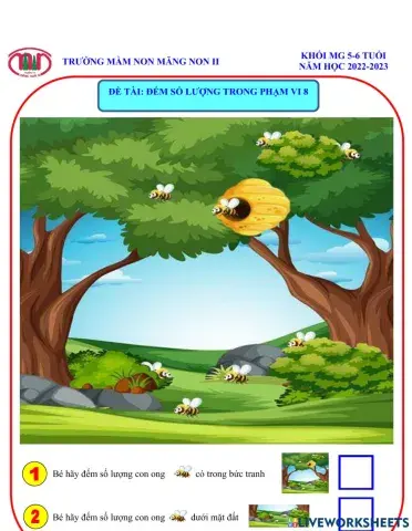 Đếm số lượng trong phạm vi 8