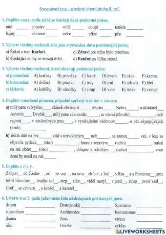 Ohebné slovní druhy