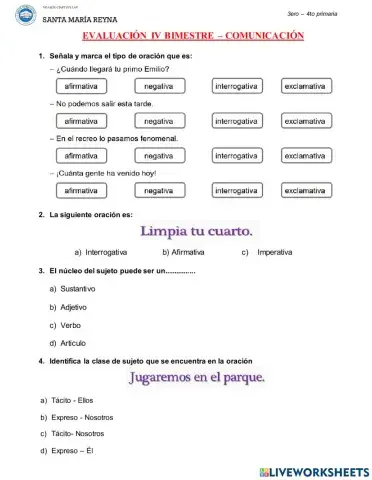 Evaluación Comunicación