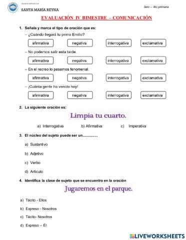 Evaluación Comunicación
