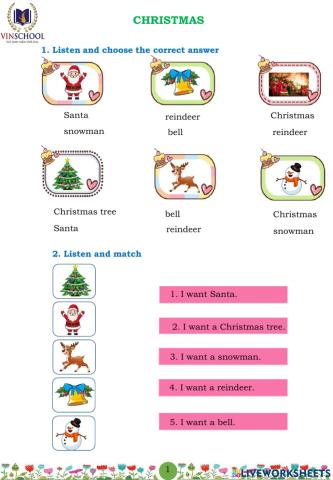 Christmas Worksheet for Pooh