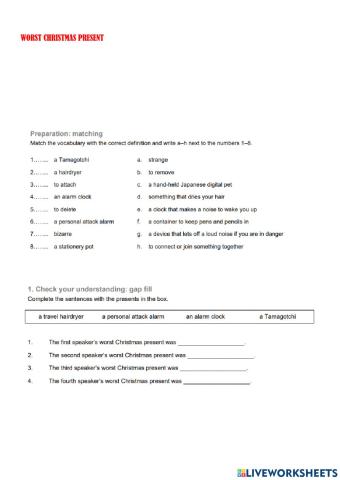 Worst christmas present