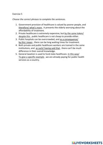 IE3, Unit 2, Writing, Exercise 5