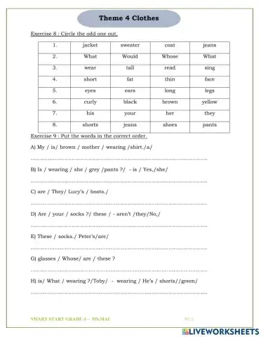 Smart start grade 4 theme 4