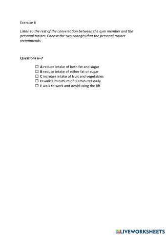 IE3, Unit 2, Listening, Exercise 6