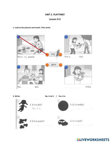 F&F1 - Unit 2 - Lesson 2+3