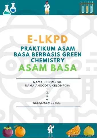 Lembar Kerja Peserta Didik -  Asam Basa
