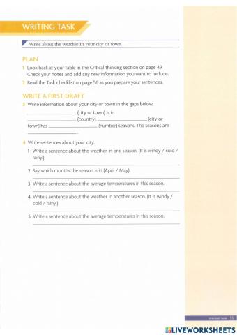 Unlock1-Unit2-HW Writing-Lesson4.2