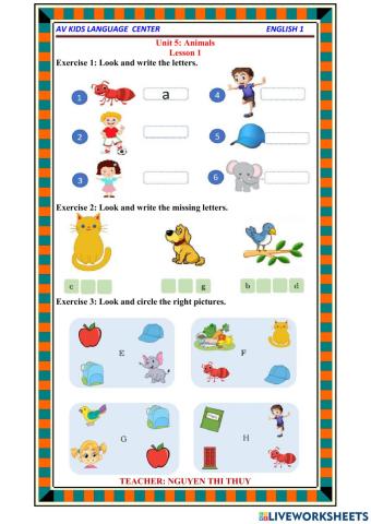 PBT Unit 5 Lesson 1(Tieng anh 1) Mrs.Thuy