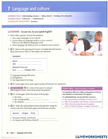 Unlock2-Unit2-HW Listening Homework-Lesson4.2