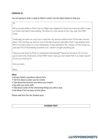 IE0, Unit 9, Language Builder, Exercise 10