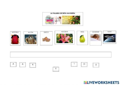 Palabra secreta navideña