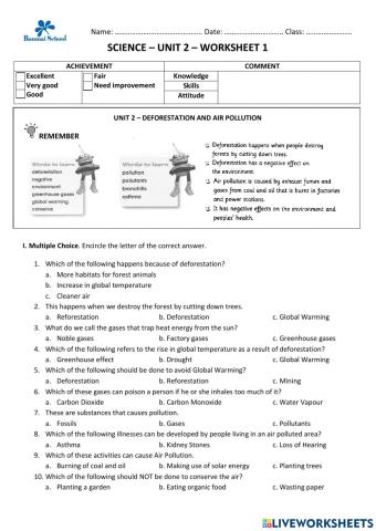 Weekend worksheet