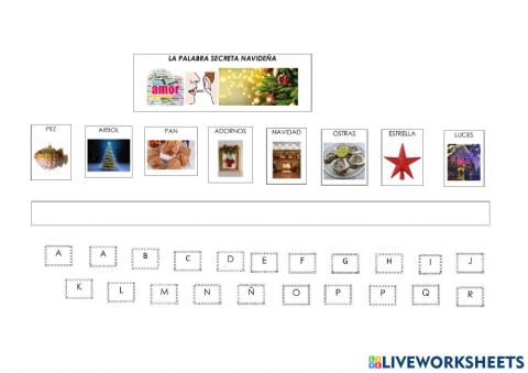 Palabra secreta navideña