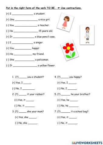 To be - + - ? drills