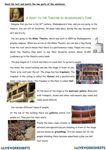 Let's go to Shakespeare's theatre!