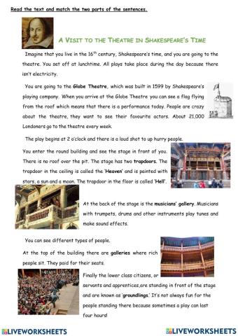 Let's go to Shakespeare's theatre!