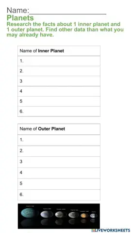 Planet Homework