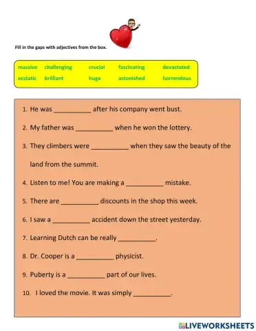 Advanced adjectives Lingua Marina
