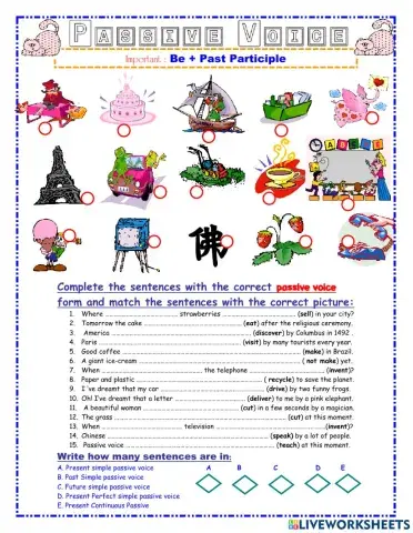 Passive voice all tenses