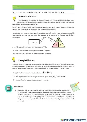 Energia Elèctrica i Potència