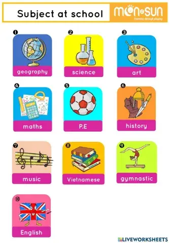 Subject - unit 5 lesson 3