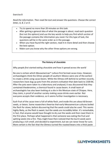 IE2, Unit 2, Reading, Exercise 8