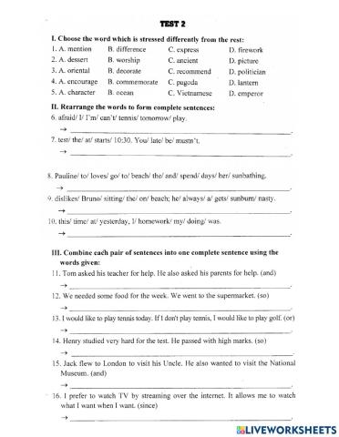 Lop 8- review for the test 1