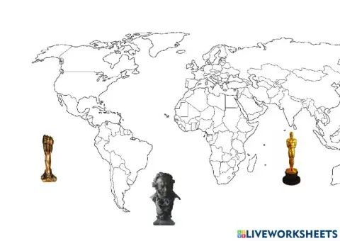 Mapa mundi amb premis cinema