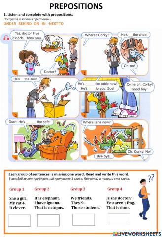 Grammar Time Prepositions