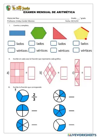 Evaluación de matemática