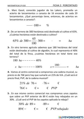Ficha porcentajes 1