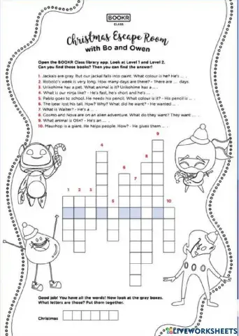 Book R Class Christmas Escape Room puzzle 5!