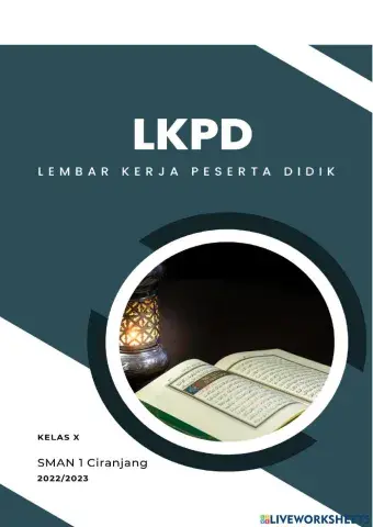 LKPD PAI kelas X Berbusana sesuai syariat Islam
