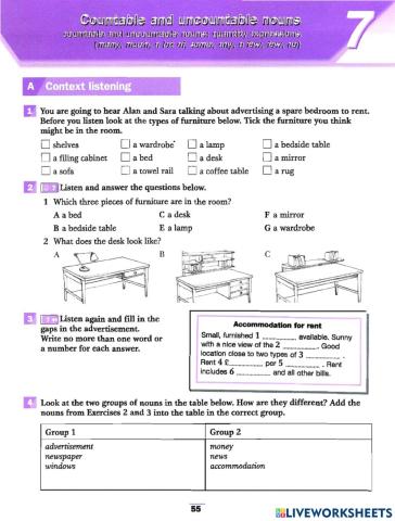 GFI - countable&uncountable