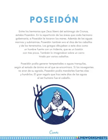Poseidón: Ejercicio de Lectura Inferencial
