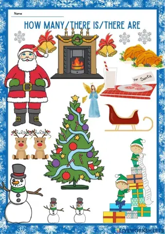 There is -there are- christmas- rainbow