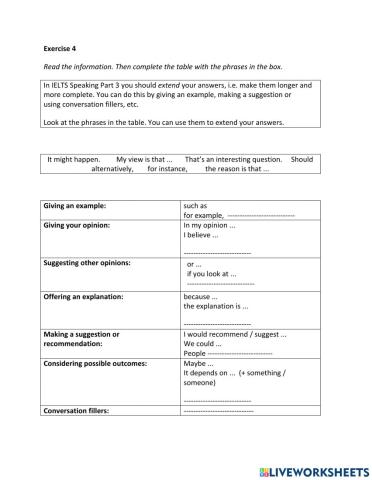 IE2, Unit 2, Speaking, Exercise 4