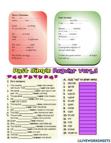 Sexto Merry Christmas and simple past