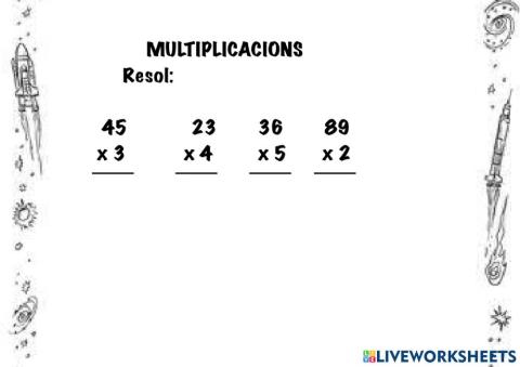 Multiplicacions 2