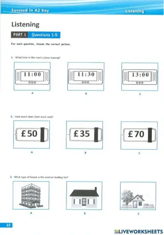 Listening ket: test 1