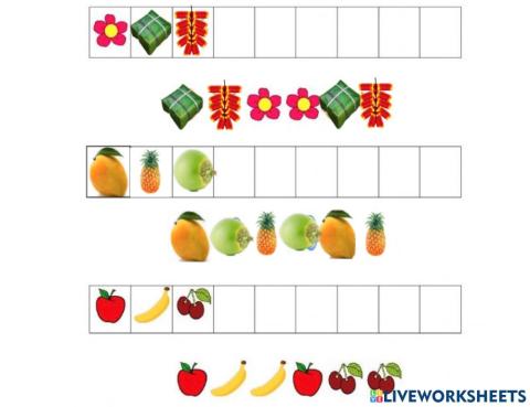 Bé hãy đặt hình đúng thứ tự