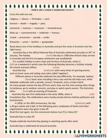 FORM 10. UNIT 4. Lesson 9