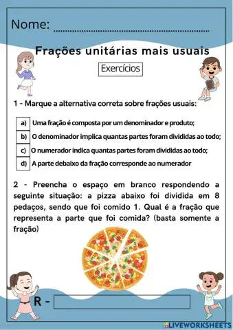 Frações mais usuais