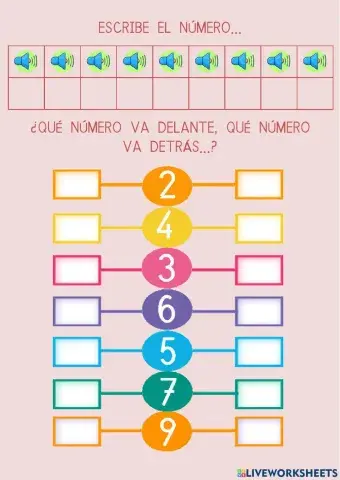 Los números hasta el 10