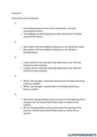 IE3, Unit 3, Grammar and Vocabulary, Exercise 5