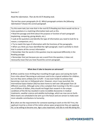 IE2, Unit 3, Reading, Exercise 7